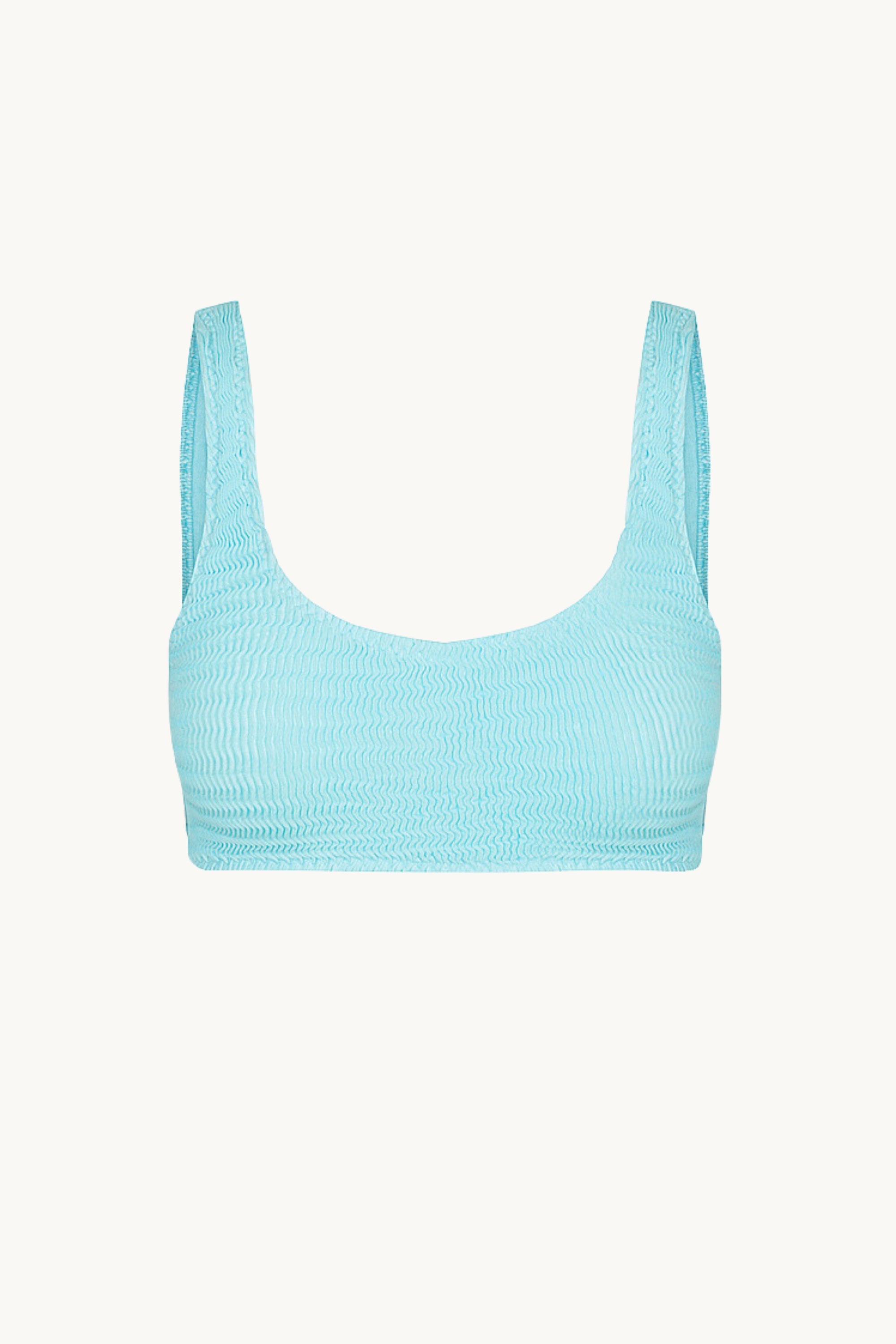 Buy Dilvin Ribbed V Neck Sports Bra In Lime