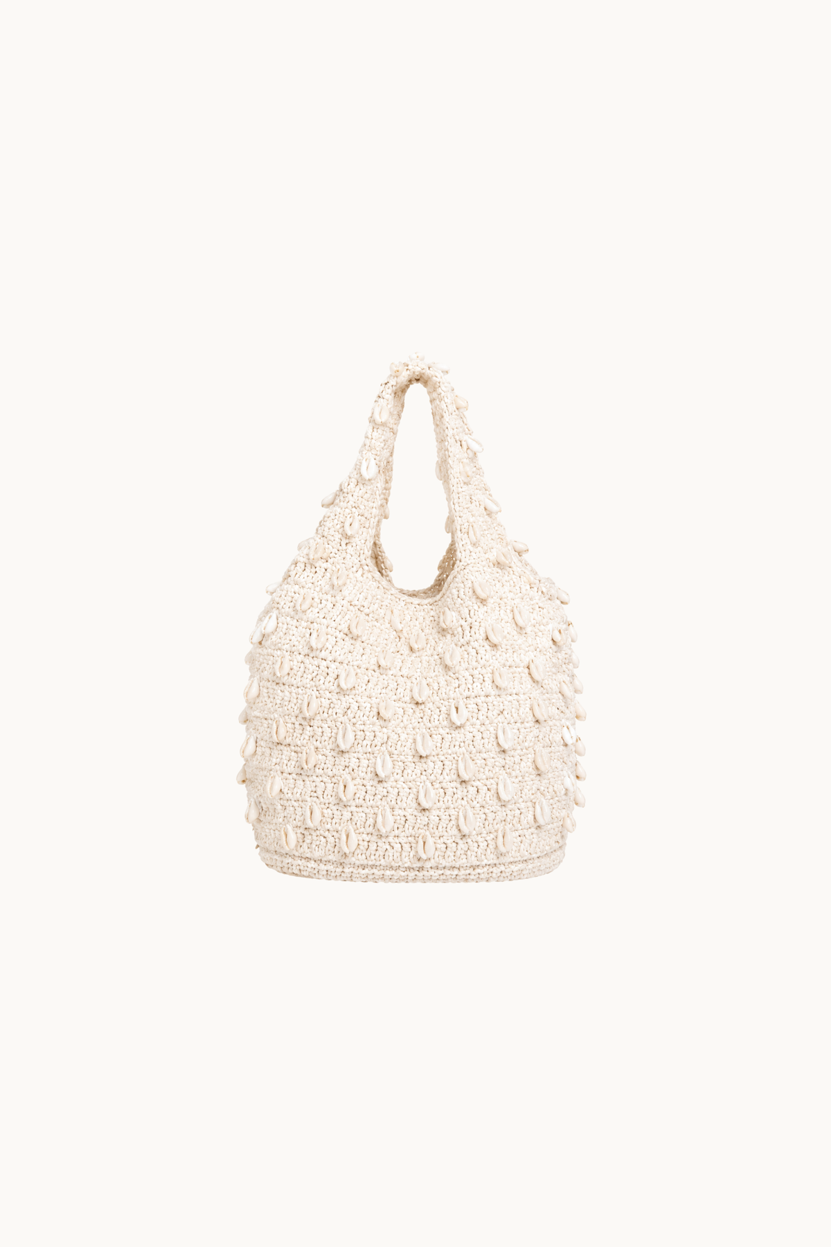 COWRIE SHELL CROCHET BAG