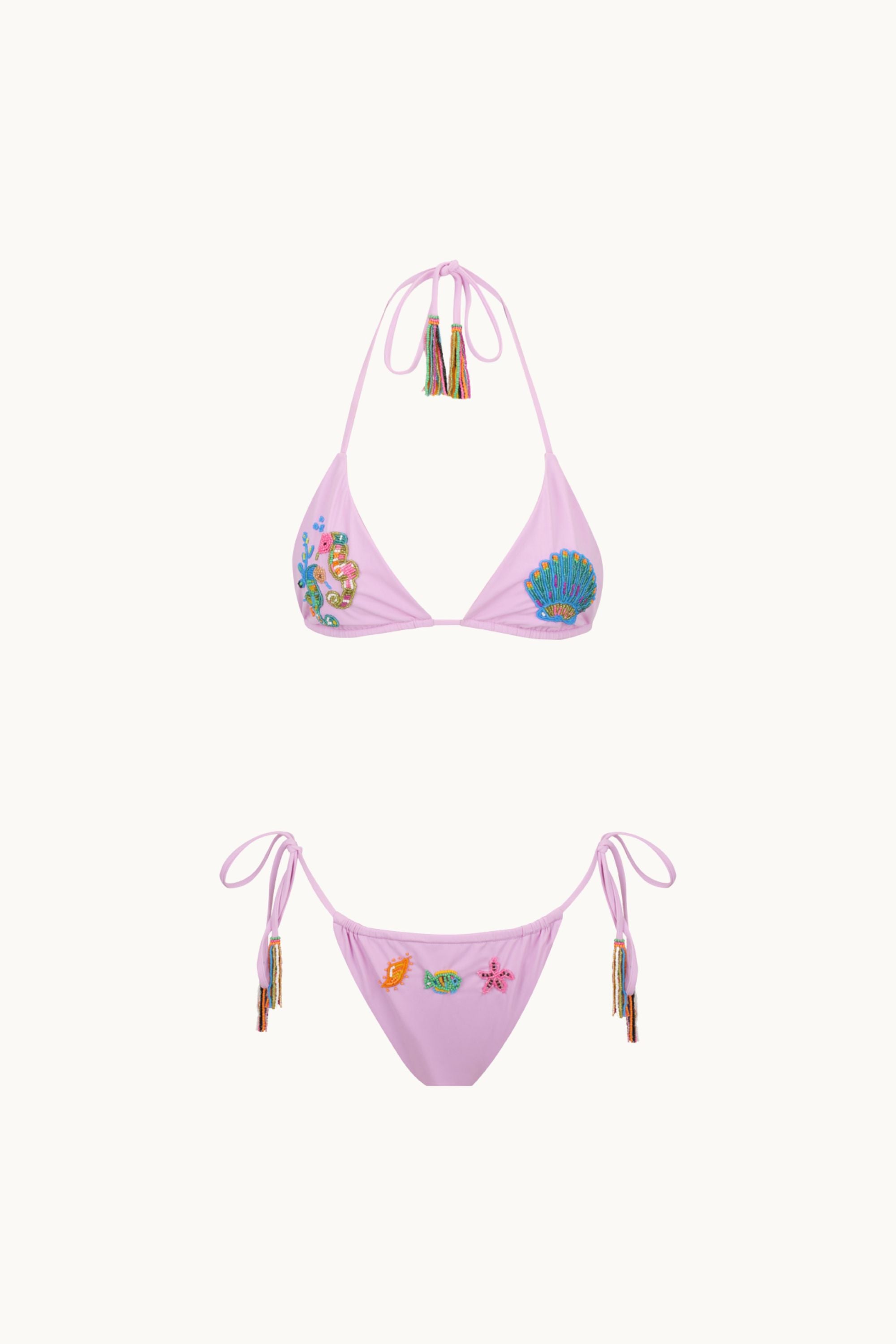 BEADED KINI SET SEAHORSE