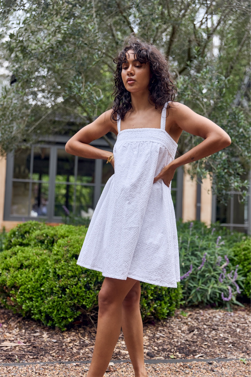 cotton mini dress MAGNOLIA COTTON MINI DRESS