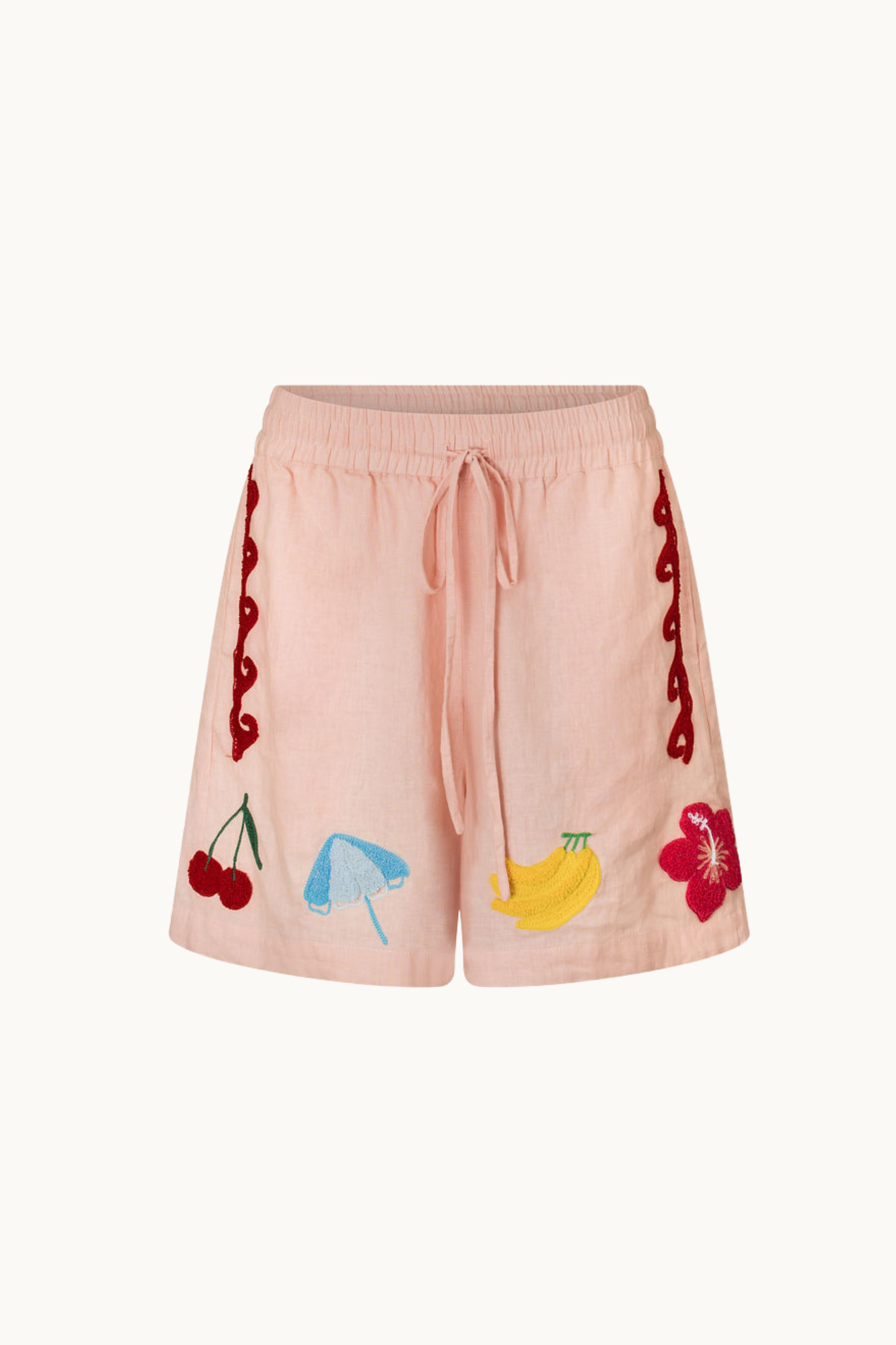PANTAI LINEN SHORTS - PINK