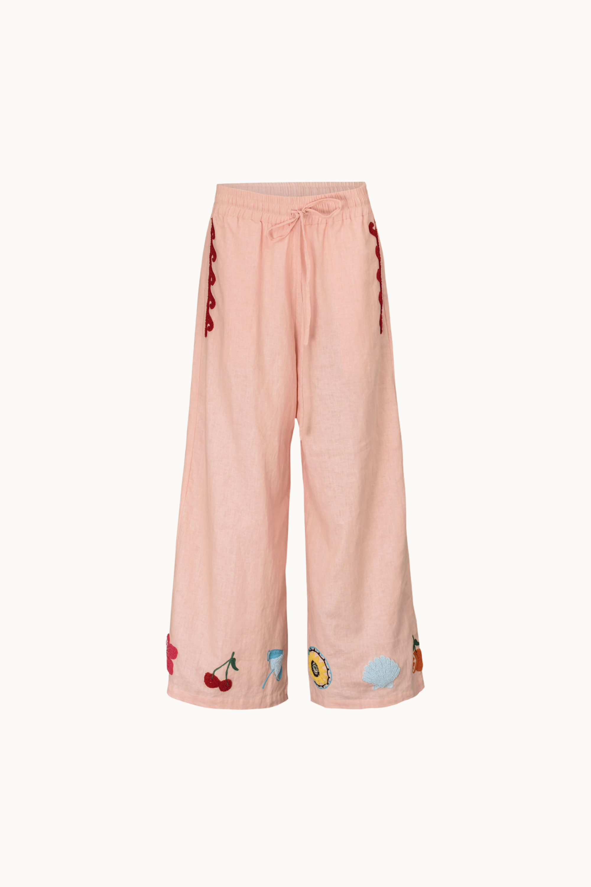 PAPAYA LINEN PANTS - PINK