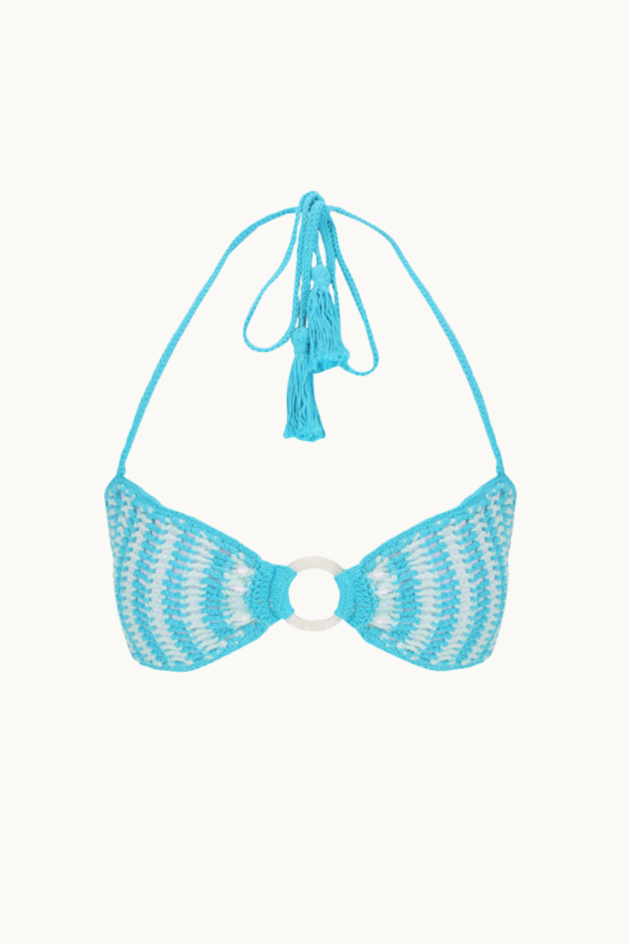 AÇAI CROCHET KINI TOP - AZURE