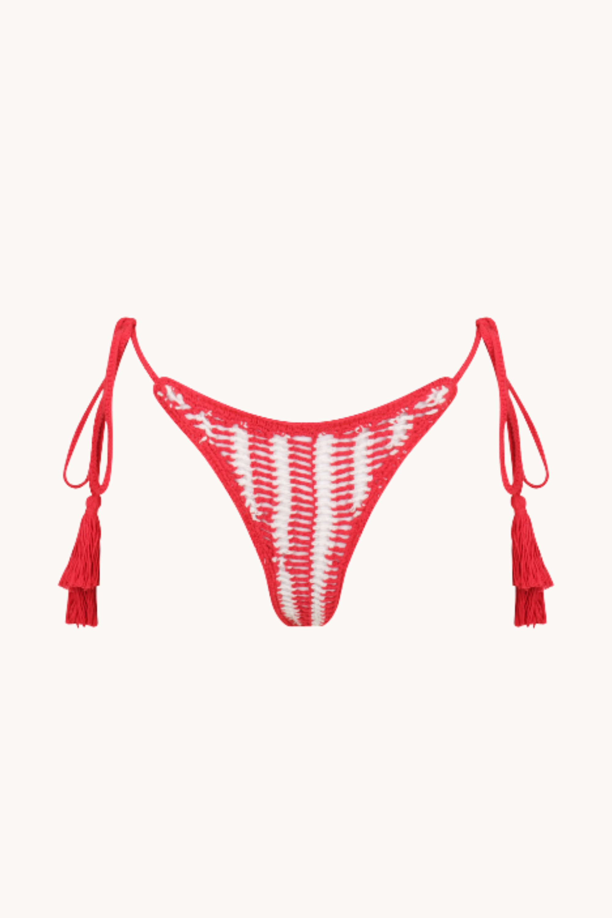 AÇAI CROCHET KINI BRIEF - CHERRY