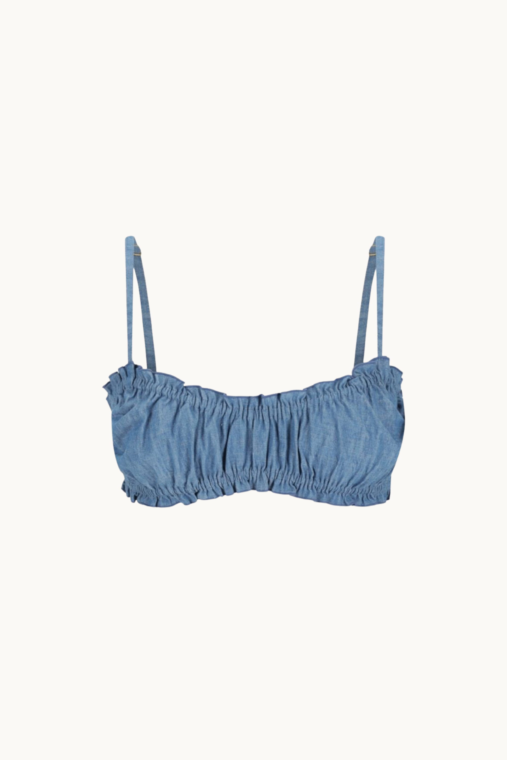 MAHALO KINI TOP - DENIM CHAMBRAY