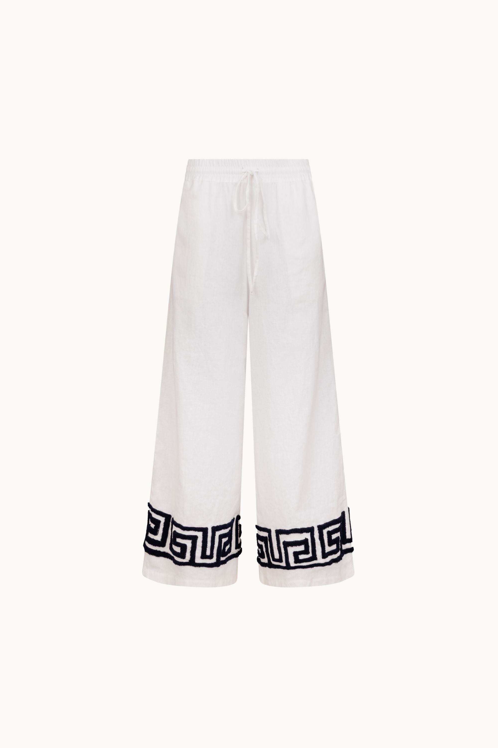 OLYMPUS LINEN PANTS- WHITE & NAVY