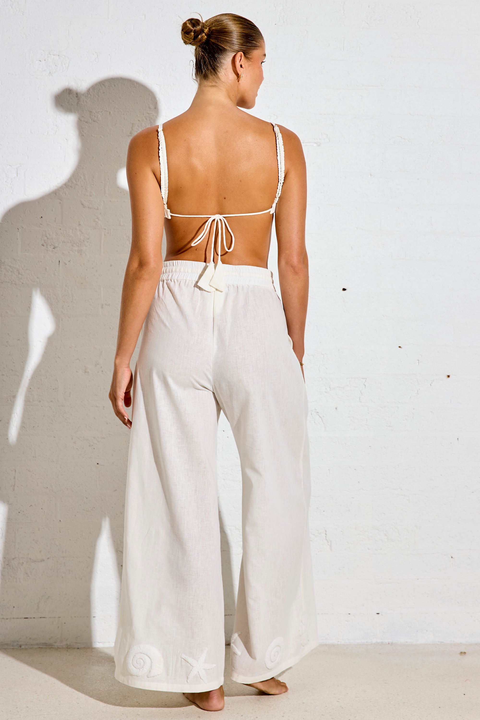 HALA LINEN PANTS - IVORY