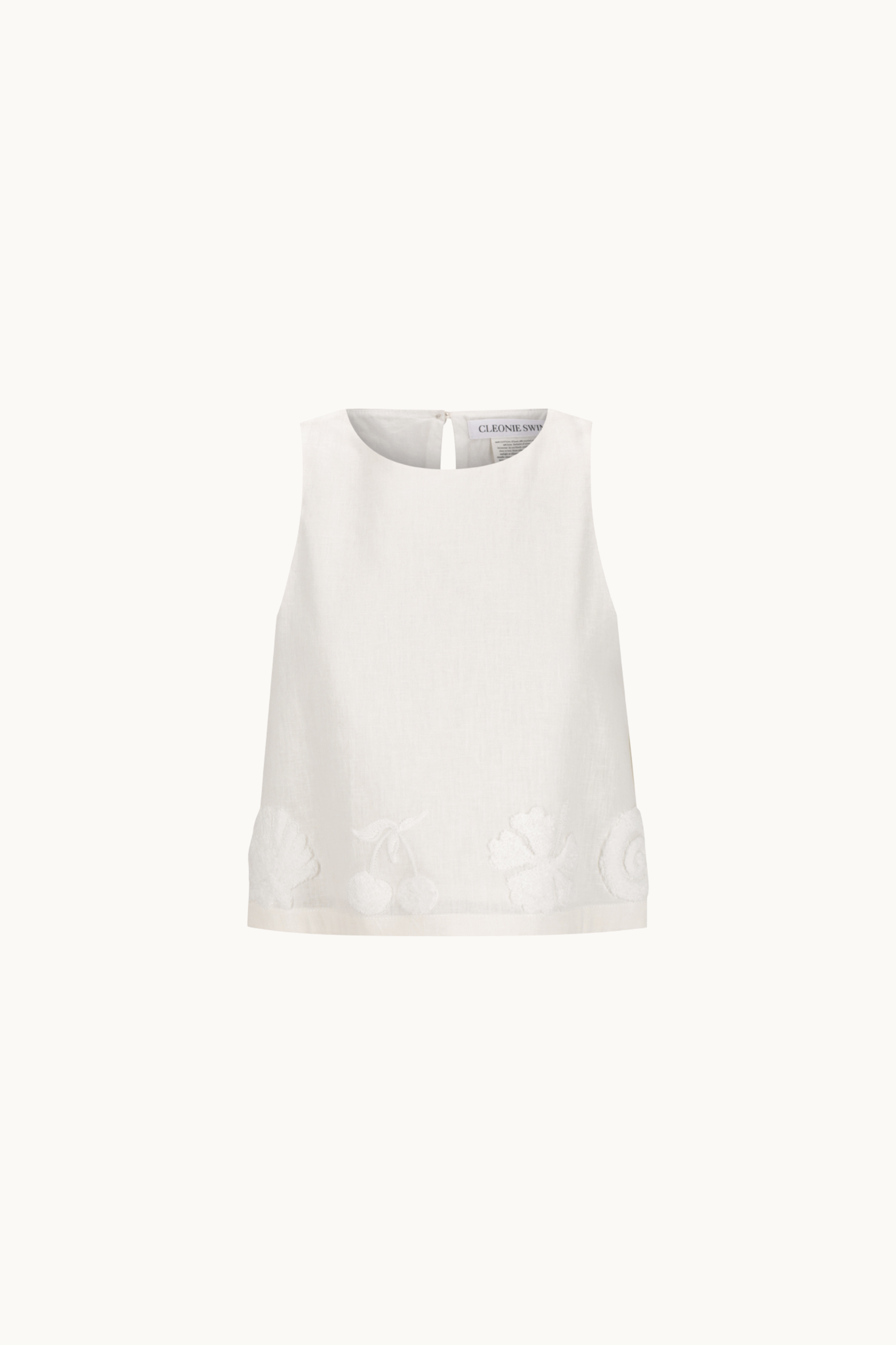 WAHINE LINEN CROP - IVORY