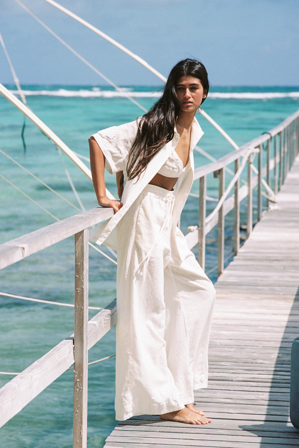 MIKI LINEN SHIRT - IVORY