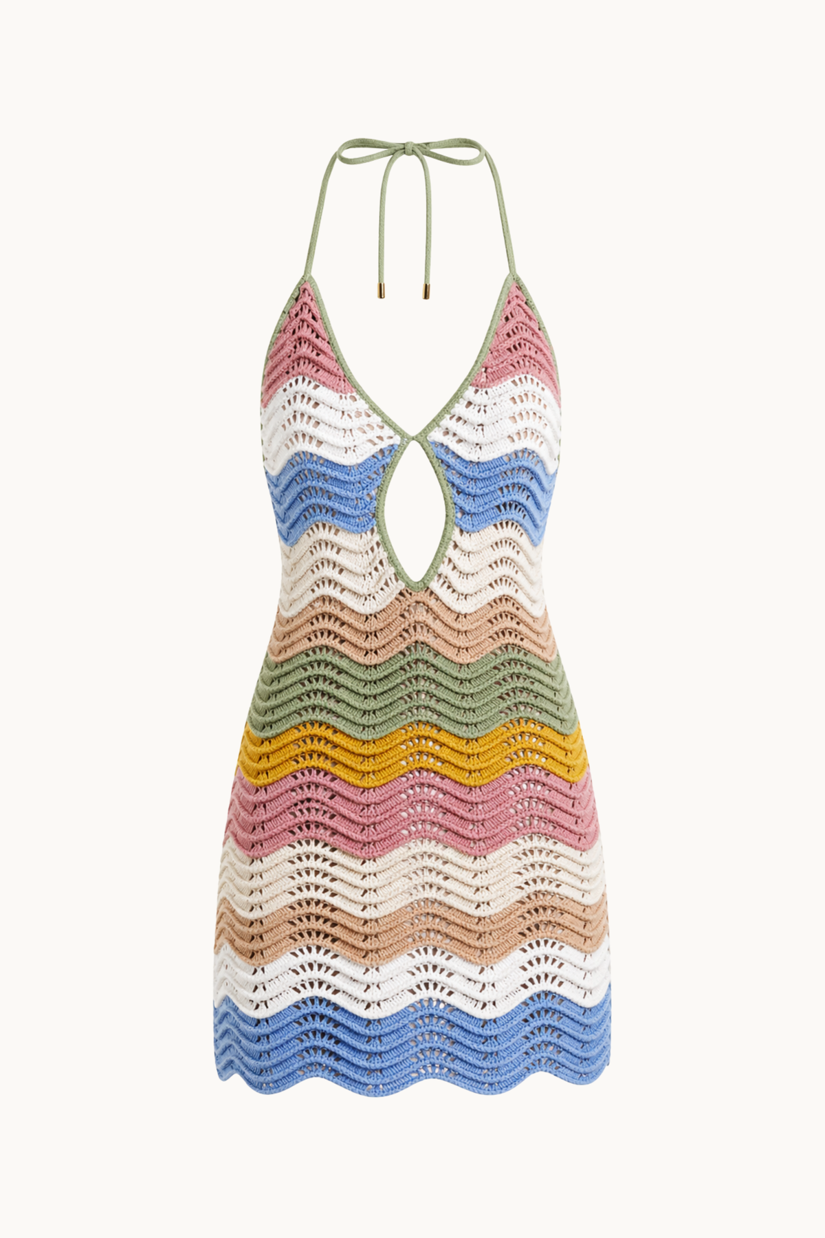 BIANCA KNIT WAVE MINI DRESS