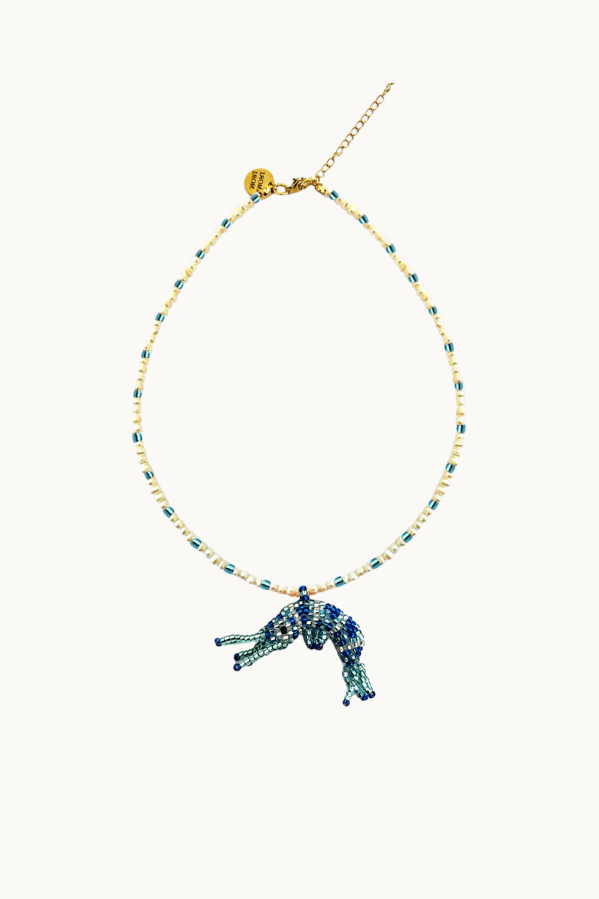 BABY PRAWN NECKLACE - BLUE
