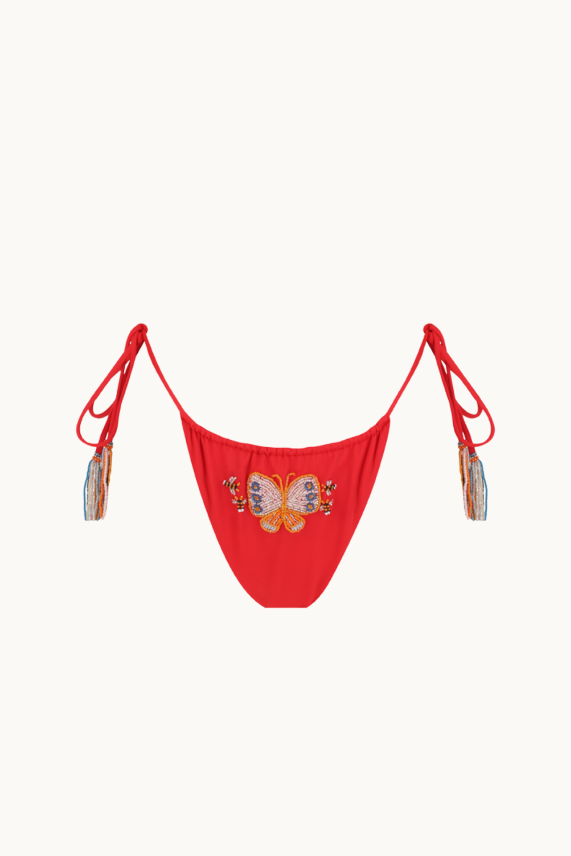 BEADED KINI BRIEF - BUTTERFLY