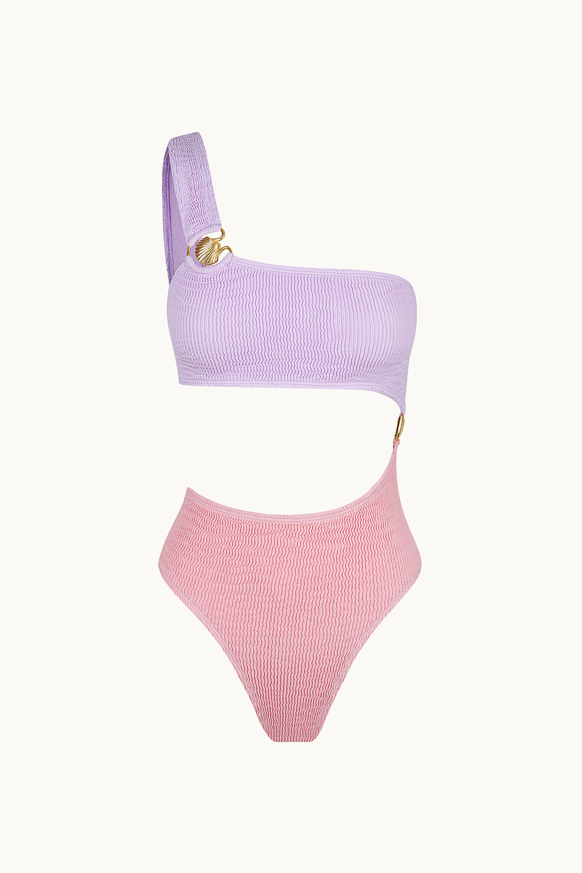 SCALLOP MAILLOT - BLOSSOM & LILAC