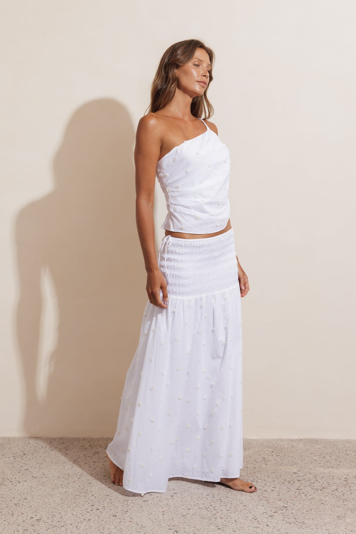 DAISY CHAIN COTTON CROP - WHITE