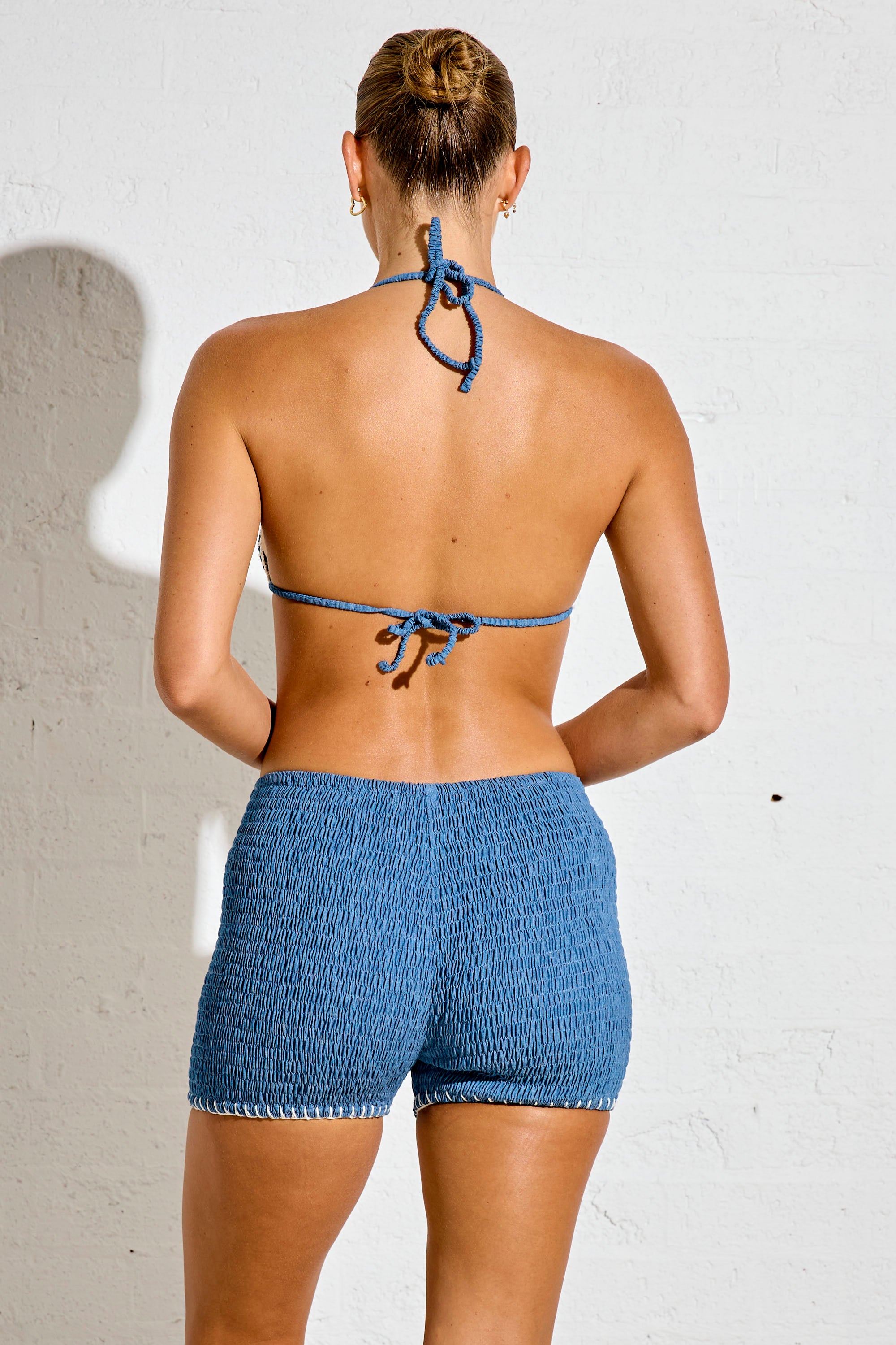 NALA KINI TOP - DENIM CHAMBRAY