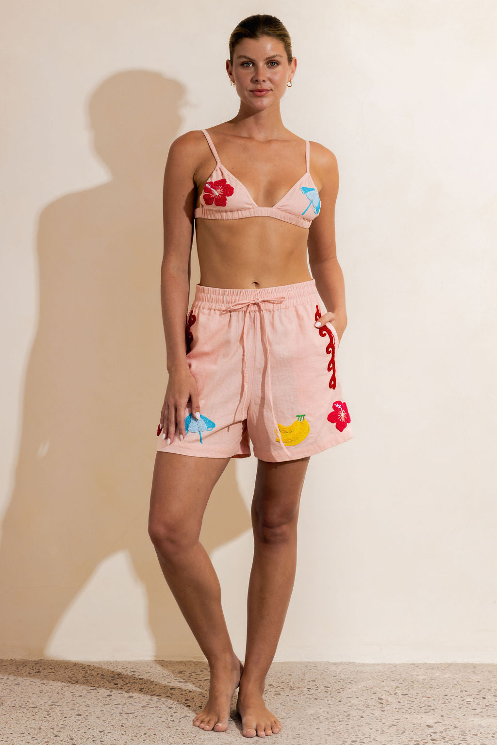 KAI LINEN BRALETTE - PINK