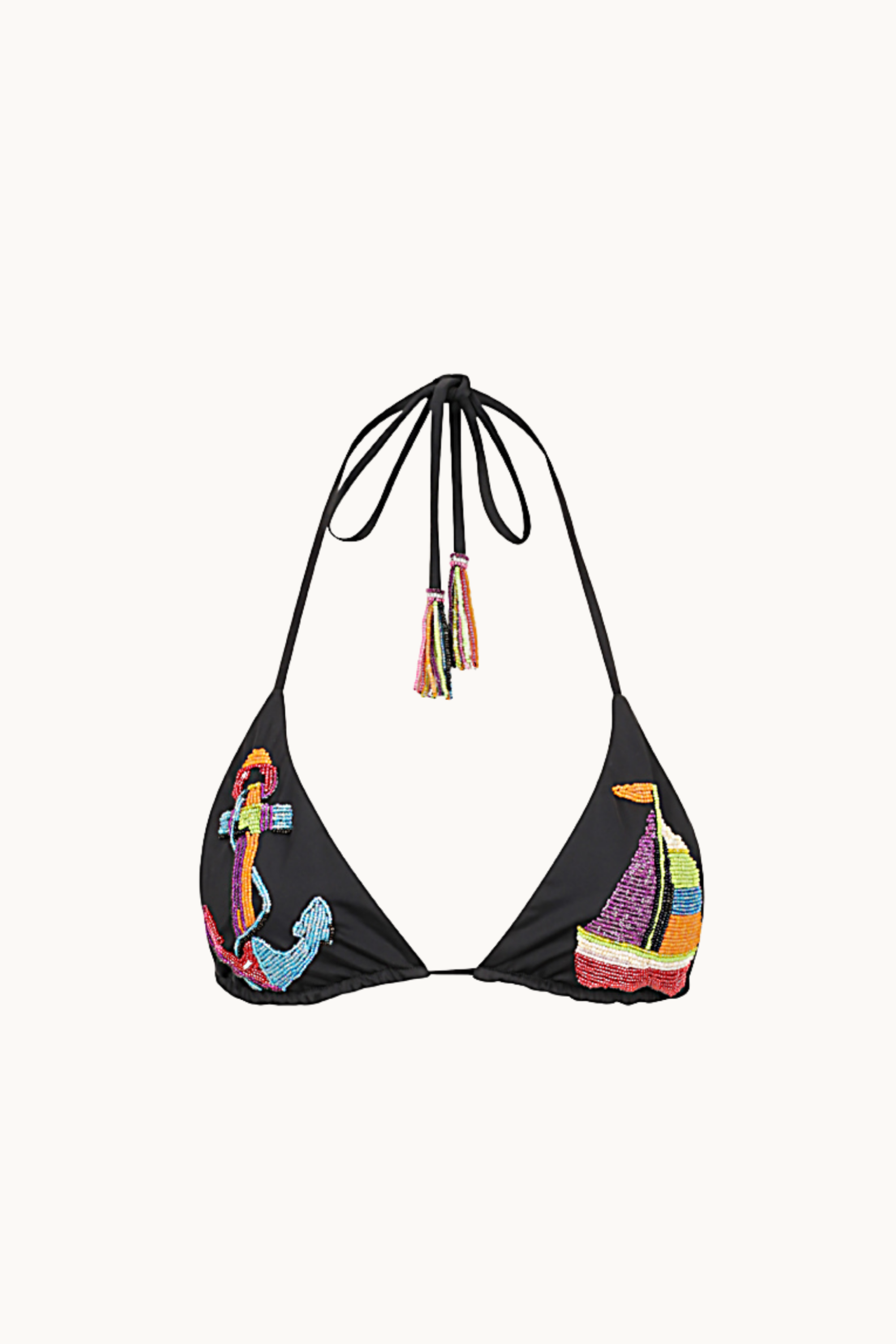 BEADED KINI TOP - MARINA