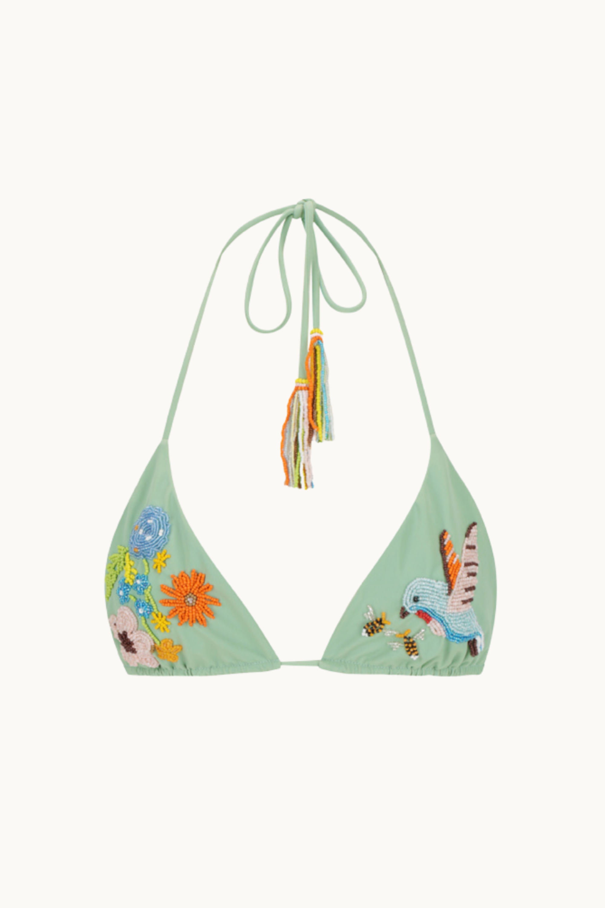 BEADED KINI TOP - MOCKINGBIRD