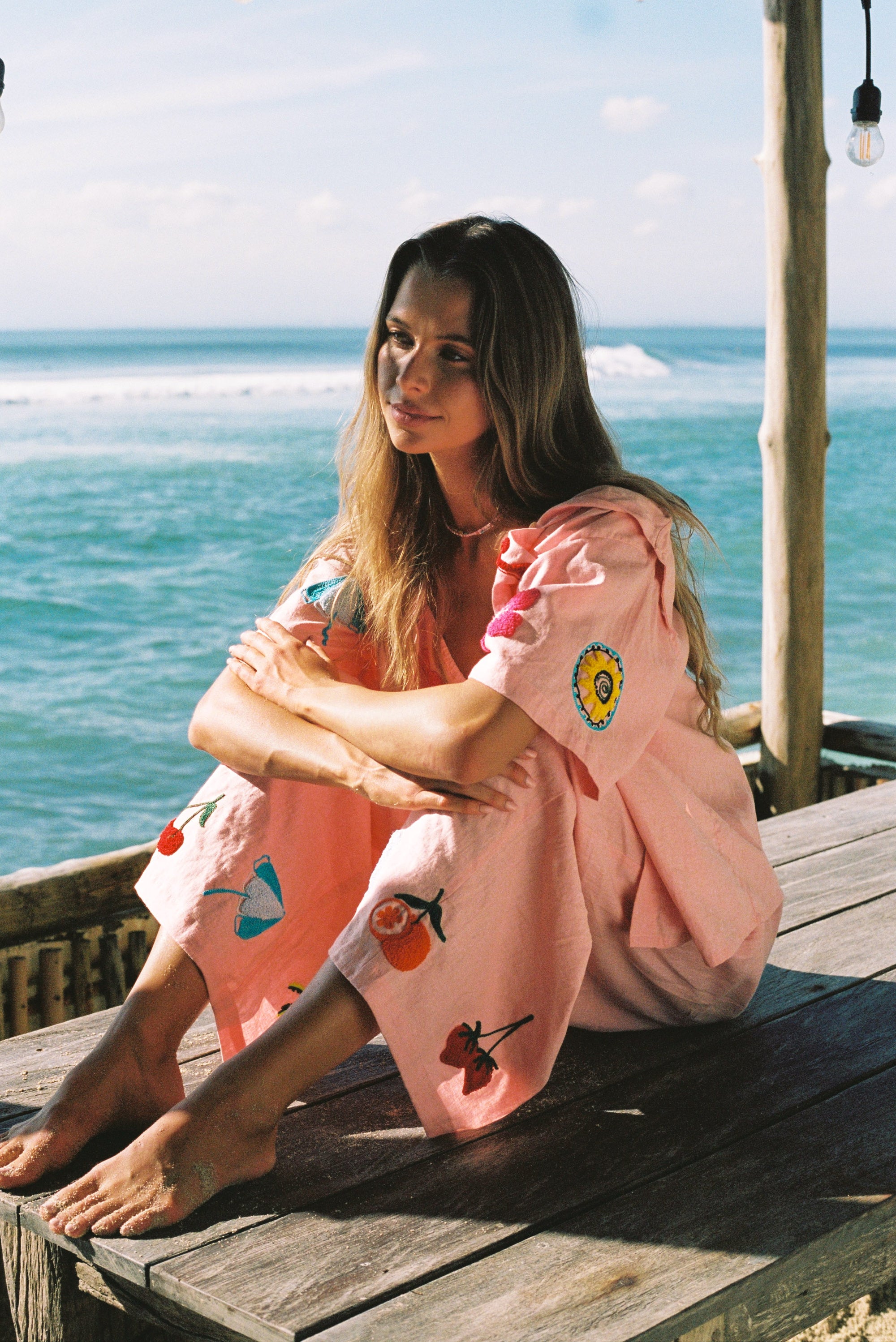 BORNEO LINEN SHIRT - PINK